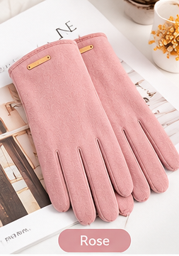 Gants Tactiles Femme Élégants - Coupe-Vent, Conduite et Vélo Hiver