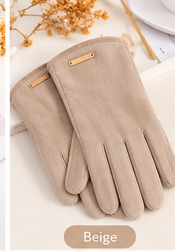 Gants Tactiles Femme Élégants - Coupe-Vent, Conduite et Vélo Hiver