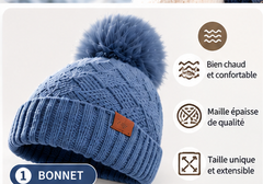 Ensemble Shita Femme 3 Pièces - Bonnet, Écharpe, Gants Polaire