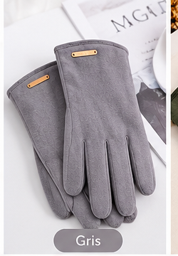 Gants Tactiles Femme Élégants - Coupe-Vent, Conduite et Vélo Hiver
