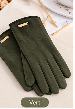 Gants Tactiles Femme Élégants - Coupe-Vent, Conduite et Vélo Hiver