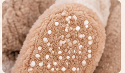 Chaussettes Toutou Femme - Pantoufles Douces en Peluche Antidérapantes Hiver