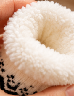 Chaussettes Cocooning Cœur Femme - Doublées Peluche Antidérapantes Hiver