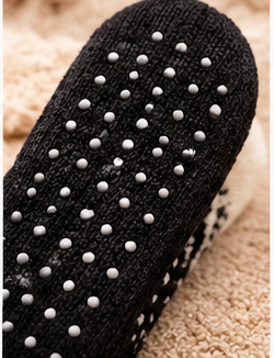 Chaussettes Cocooning Cœur Femme - Doublées Peluche Antidérapantes Hiver