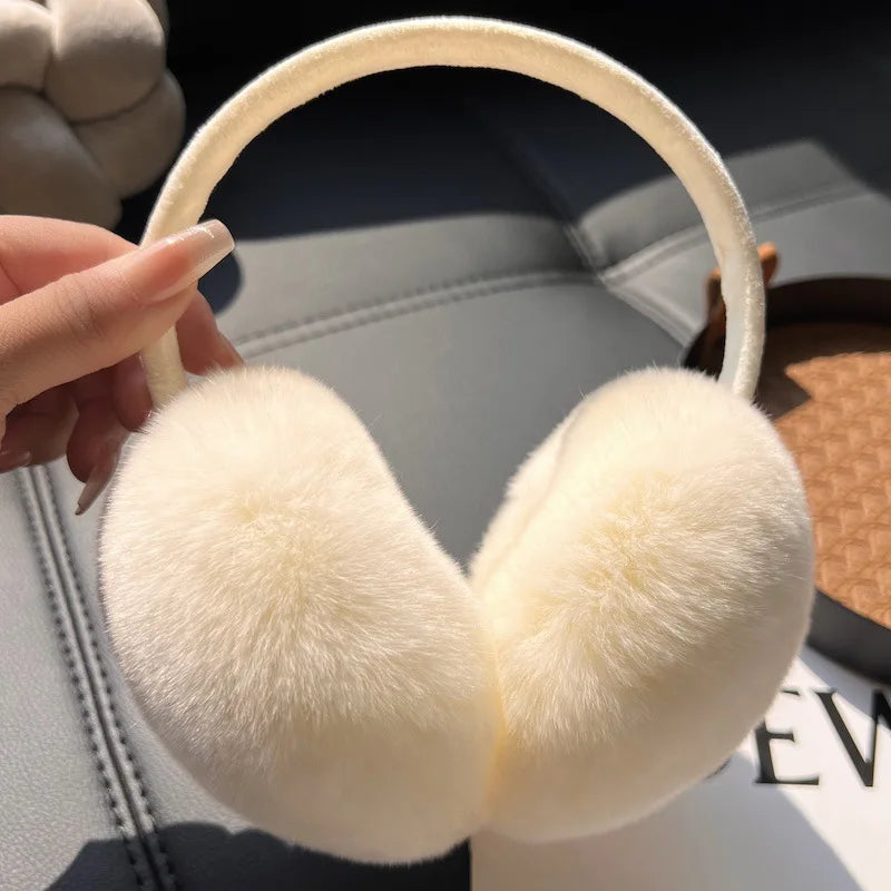Cache-Oreilles Femme - Peluche Fausse Fourrure Chaud Hiver