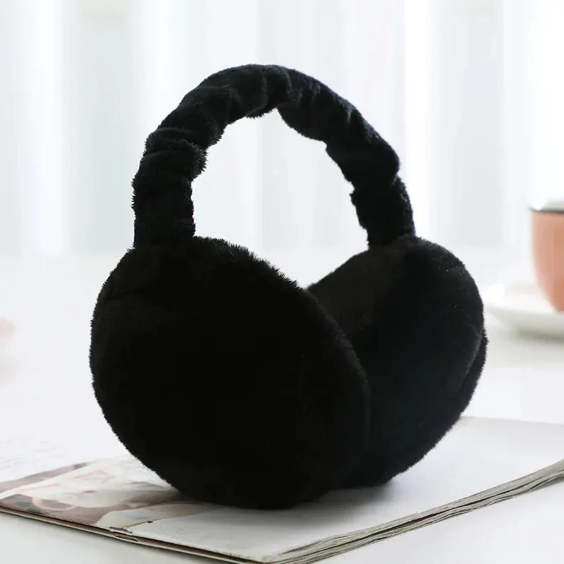 Cache-Oreilles Doux Femme - Peluche Fausse Fourrure Chaud Automne Hiver