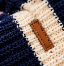 Bonnet Rayé Femme - Tricoté Ample Chaud Automne Hiver